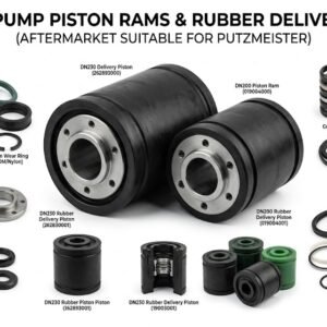 concrete pump piston rams rubber delivery piston for putzmeister made in turkey