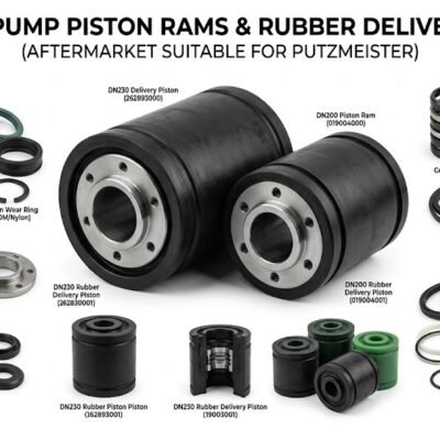 concrete pump piston rams rubber delivery piston for putzmeister made in turkey
